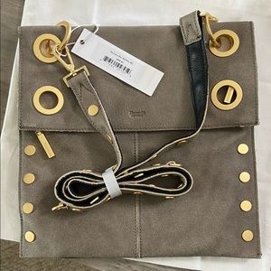 Hammitt Montana Reversible Large Crossbody Handbag in Pewter/Black